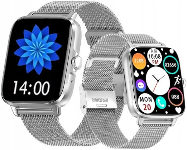 Smartwatch Damski Ciśnieniomierz Rozmowy 2 Paski