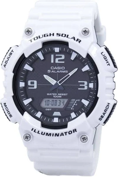 Zegarek Casio Solar Powered Digital-Analog z 5 alarmami AQ-S810WC-7AV