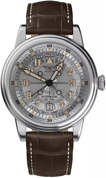 Aviator Douglas Day Date Meca 41 V.3.36.0.286.4 Zegarek męski