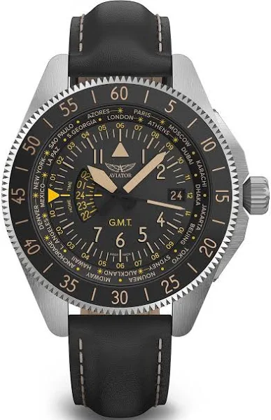 Aviator Airacobra GMT V.1.37.0.303.4 Zegarek męski