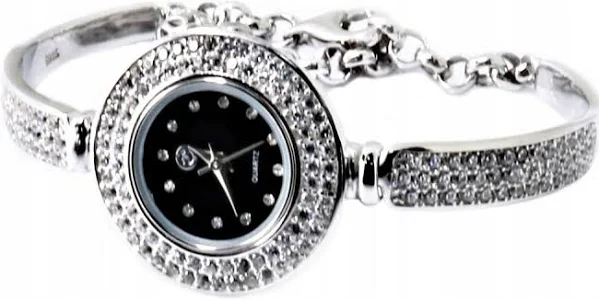 Srebrny zegarek kwarcowy Ag 925 Z0010