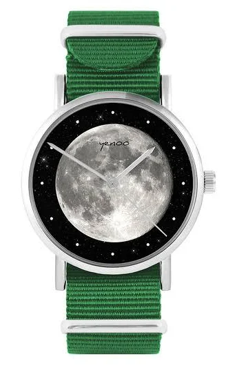 zegarek księżyc zielony