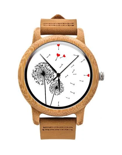 Drewniany zegarek Podmuch Miłości