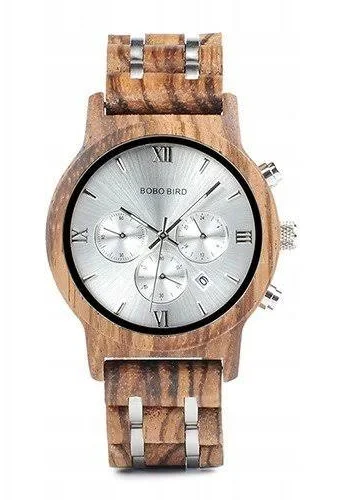 Drewniany Zegarek Bobo Bird P19-2 Męski Bobobird