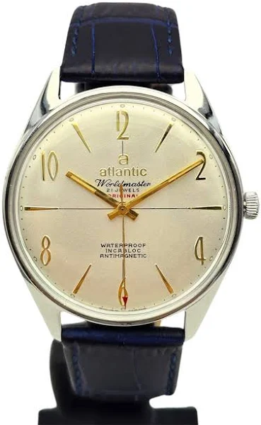 Używany Męski Zegarek Atlantic Worldmaster 21 jewels Original Incabloc