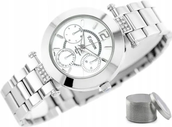 Zegarek damski Extreim cyrkonie srebrny